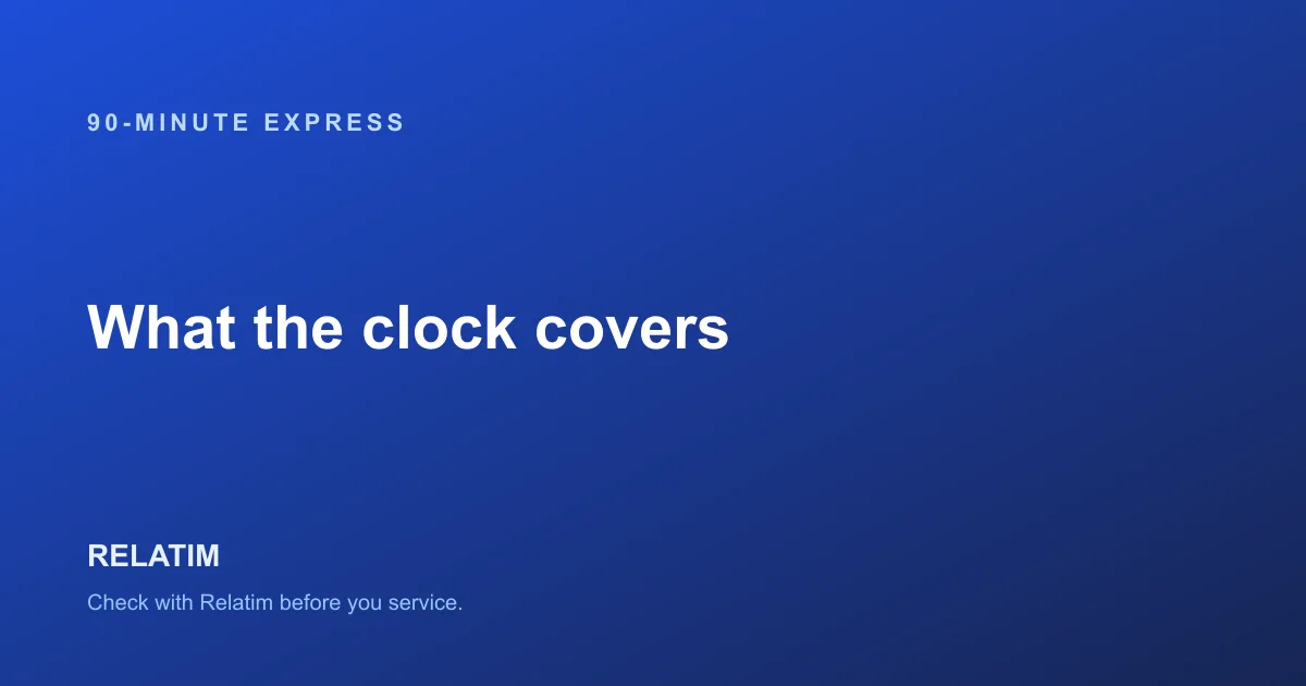 90-Minute Express Car Service: What the Clock Actually Covers